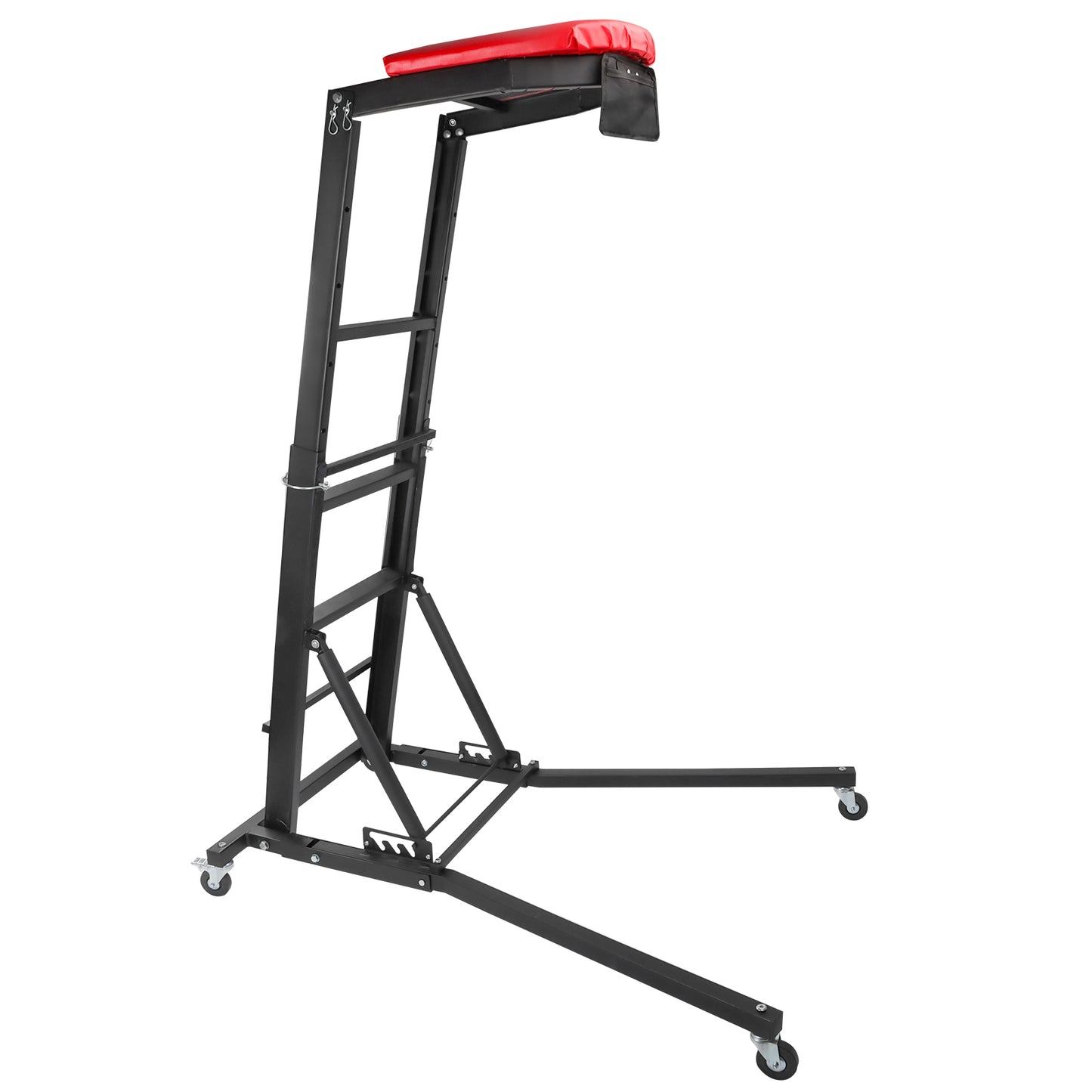 Foldable Topside Creeper, Automotive Engine Creeper with 45”-66” Adjustable Height, 400LBS Capacity High Top Automotive Creeper with 4 Swivel Caster Wheels and Cushions for Garage, Shop, Auto Repair