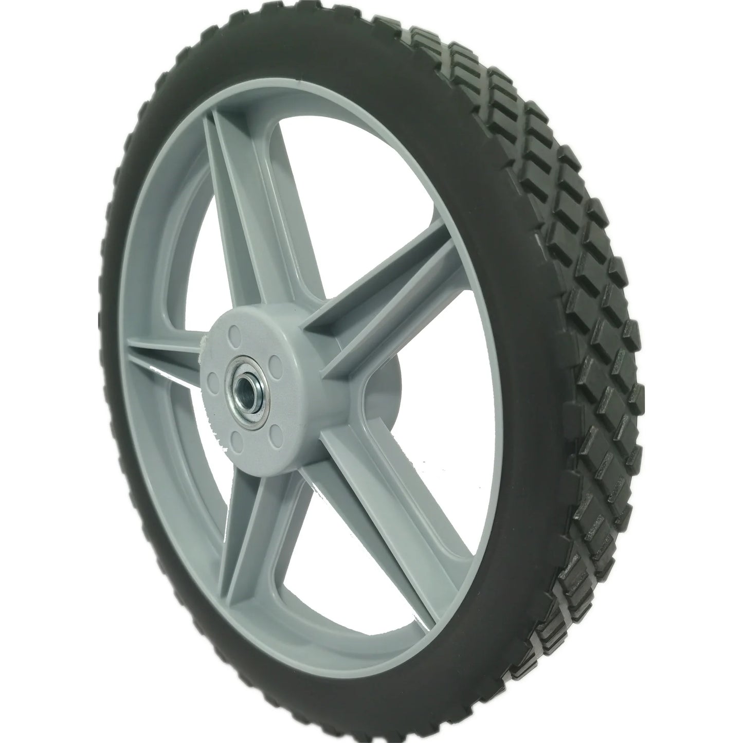 2 Pack Trailer Tire, 6PR,4.80-12,12" Rims 5 Lug White Spoke Wheel, Load Range C,Rubber