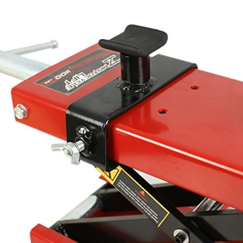LAFATI 1100 LBS Motorcycle Scissor Lift Jack - Heavy-Duty Center Stand for ATVs & Dirt Bikes