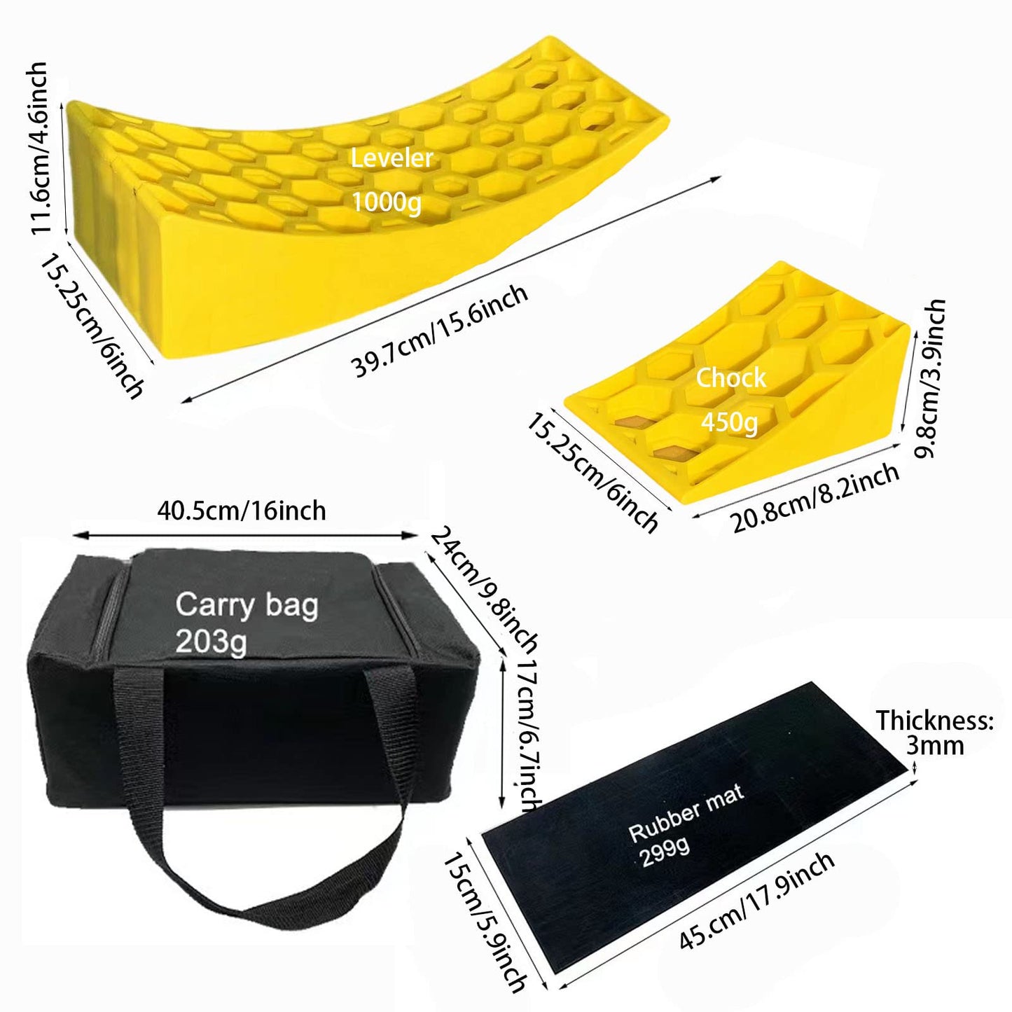 Camper Leveler 2 Pack,Rv Accessories for Travel Trailers  RV Leveling Blocks Ramps Kit for Travel Trailer