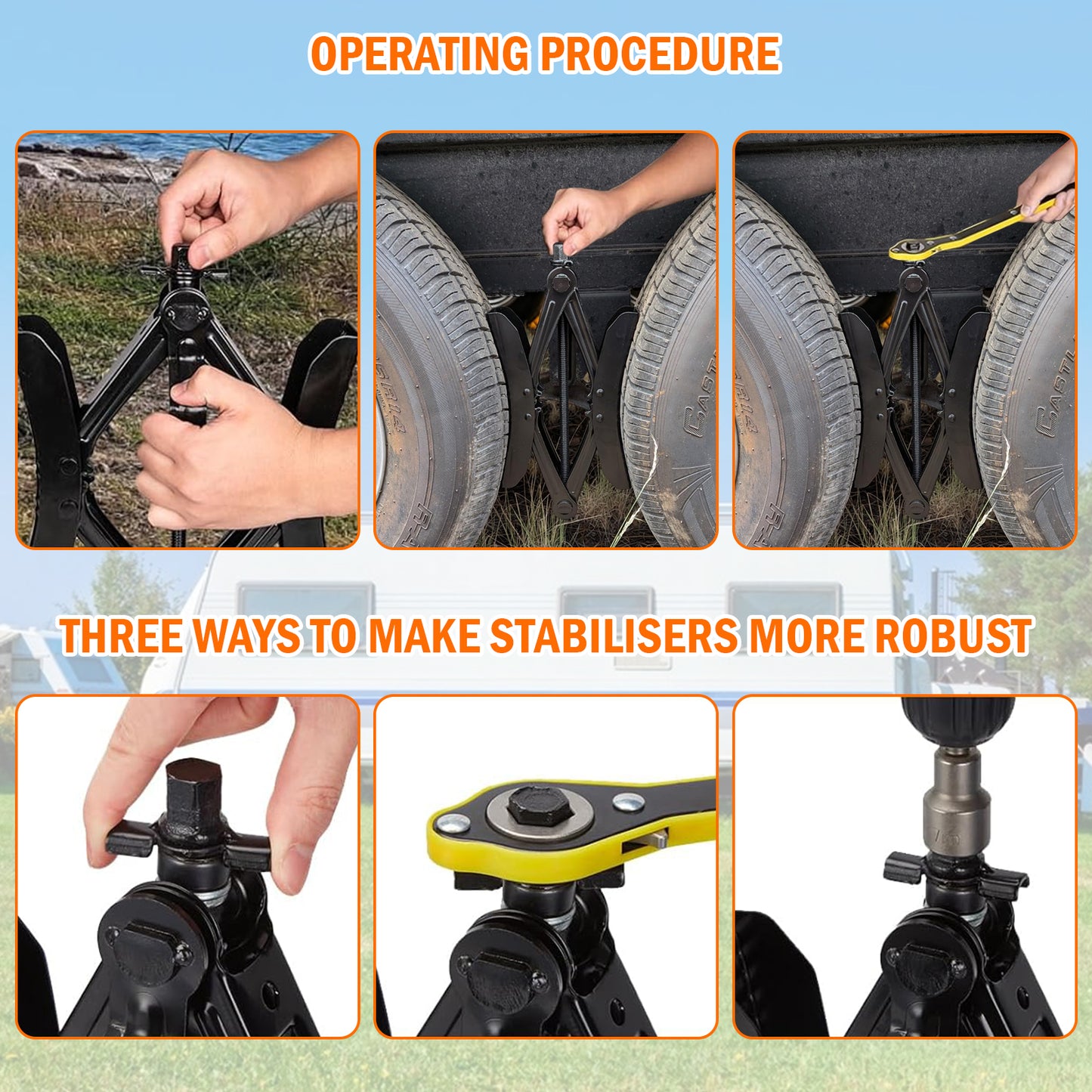 Camper Wheel Chock Stabilizer 2 Sets for RV Travel Trailer Heavy Duty X-Shaped RV Stabilizer Wheel Chock Anti-Move Tire Wheel Chock