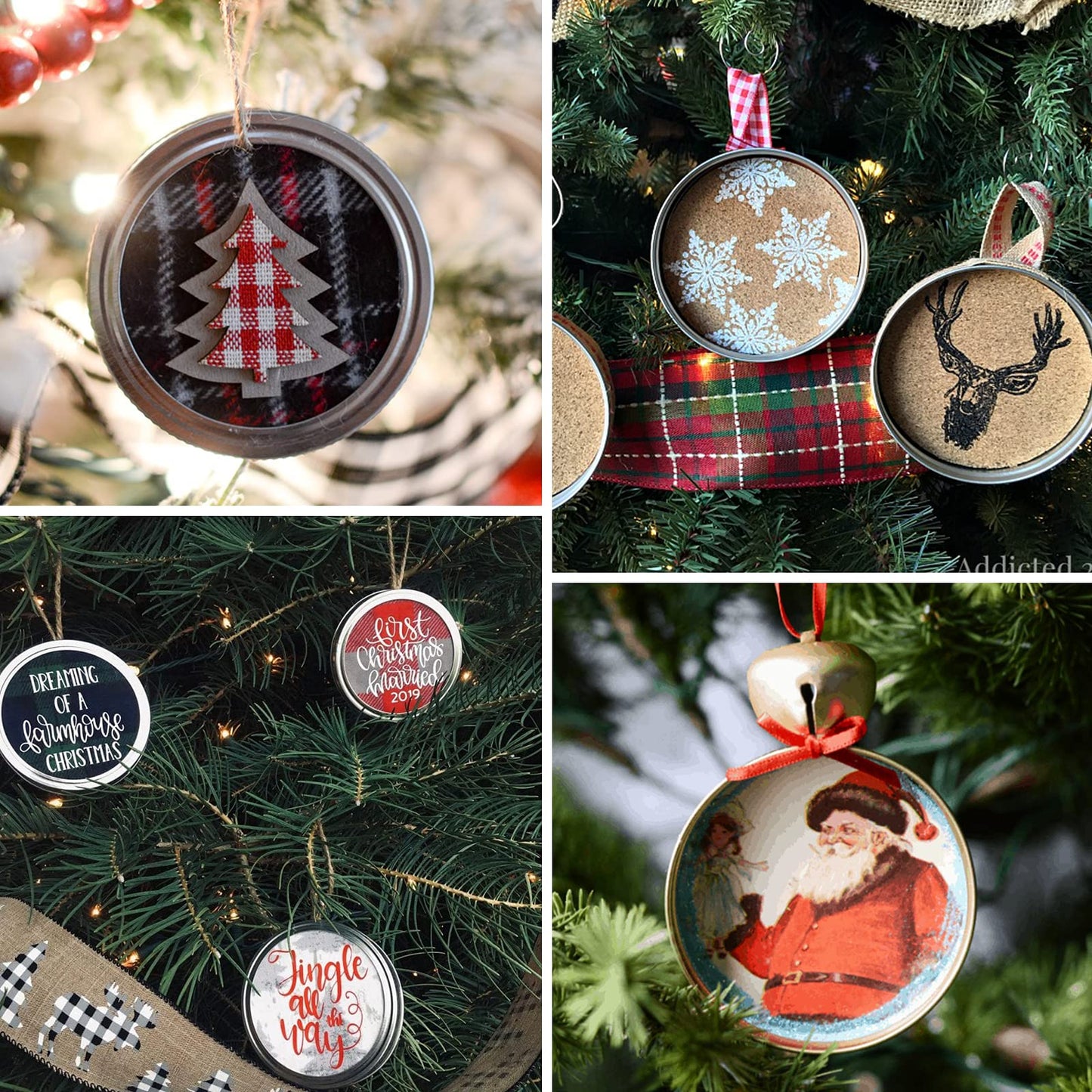 Weswose 200pcs Regular Mouth Canning Lids with Sealing - Mason Jar Lids for Canning, Reusable Leak Proof Split-Type Gold Lids, Food Grade Material