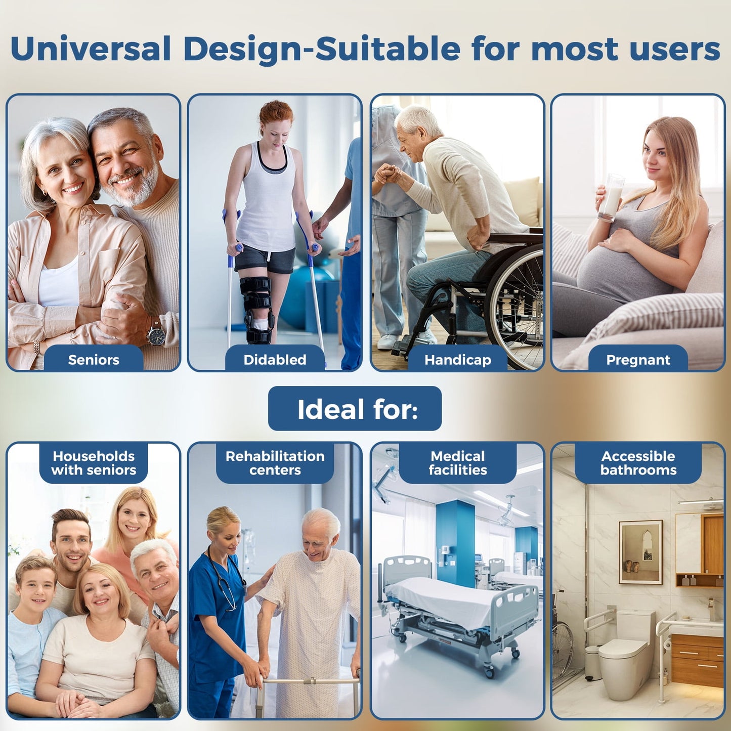 Toilet Seat Risers for Seniors, Width and Height Adjustable Raised Toilet Seat with Handles, Fit Elderly, Pregnant, Handicap Toilet Seat for Any Toilet Riser Heavy Duty up to 330lbs