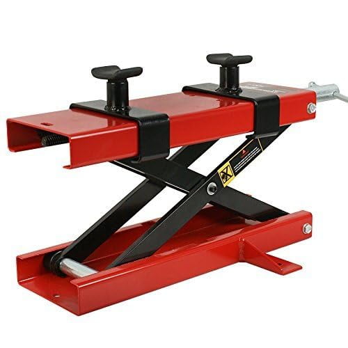 LAFATI 1100 LBS Motorcycle Scissor Lift Jack - Heavy-Duty Center Stand for ATVs & Dirt Bikes