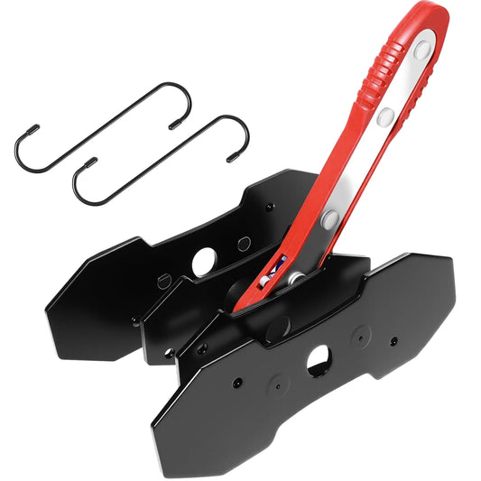 Lafati Brake Caliper Compression Tool Kit – 360° Ratcheting Piston Compressor with 2 Magnetic Steel Plates & 2 Hooks for Single, Twin, Quad Piston Calipers – Fits 95% of Cars & Light Trucks