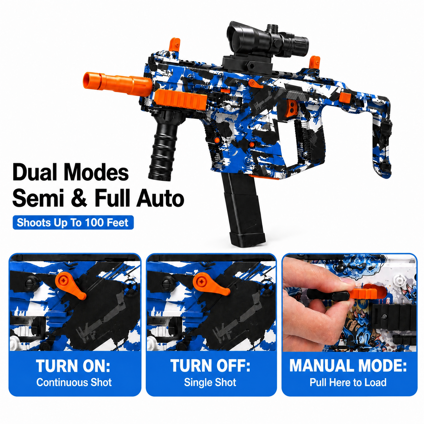 Gel Water Beads Blaster,Water Bead Rounds for Outdoor Games Ages 14+