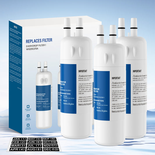 Aiqeek Refrigerator Water Filter 3-Pack NSF 42 Certifie,Compatible with W10295370/ 46-9930 | 6-Month 200-Gallon