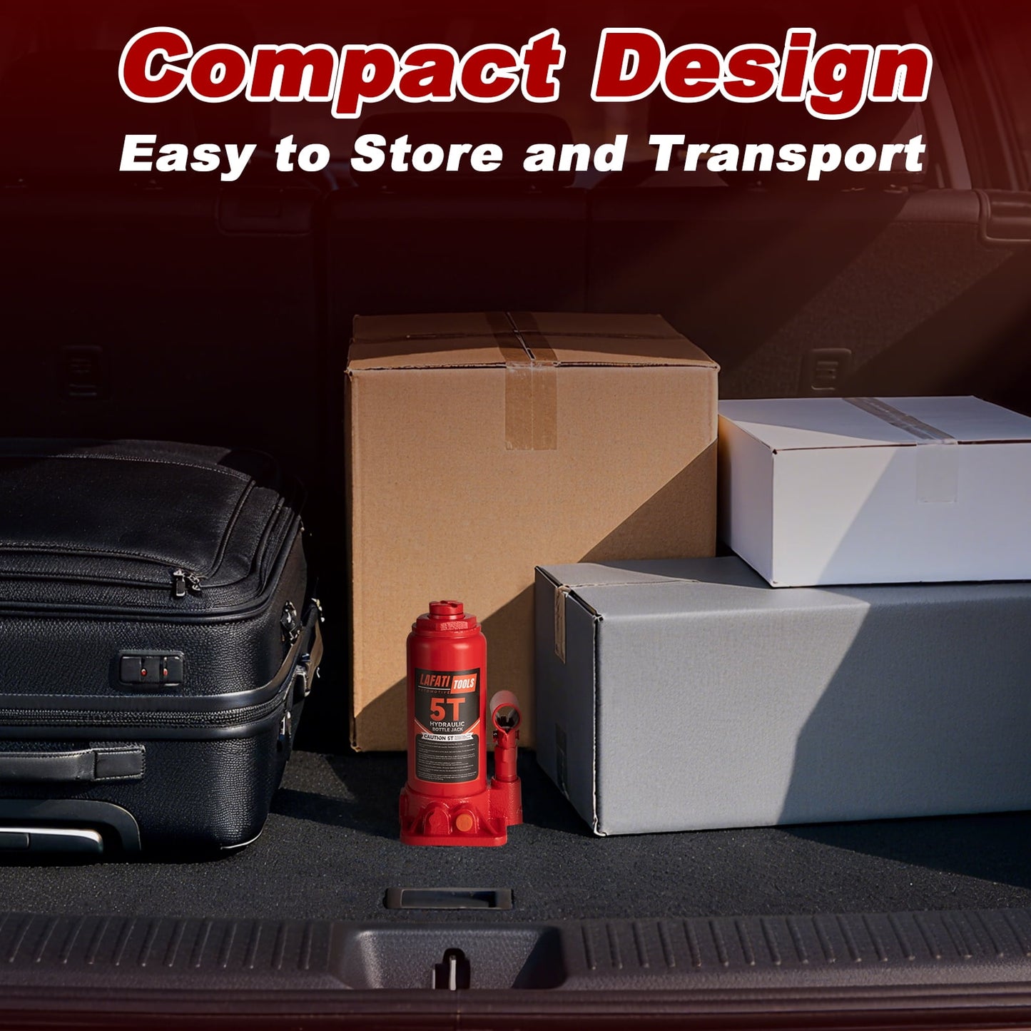 Lafati 5 Ton Hydraulic Bottle Jack,Heavy Duty Welded Car Jack, Manual , 7.7"-15" High Capacity for Automotive Car Repair Shop Use