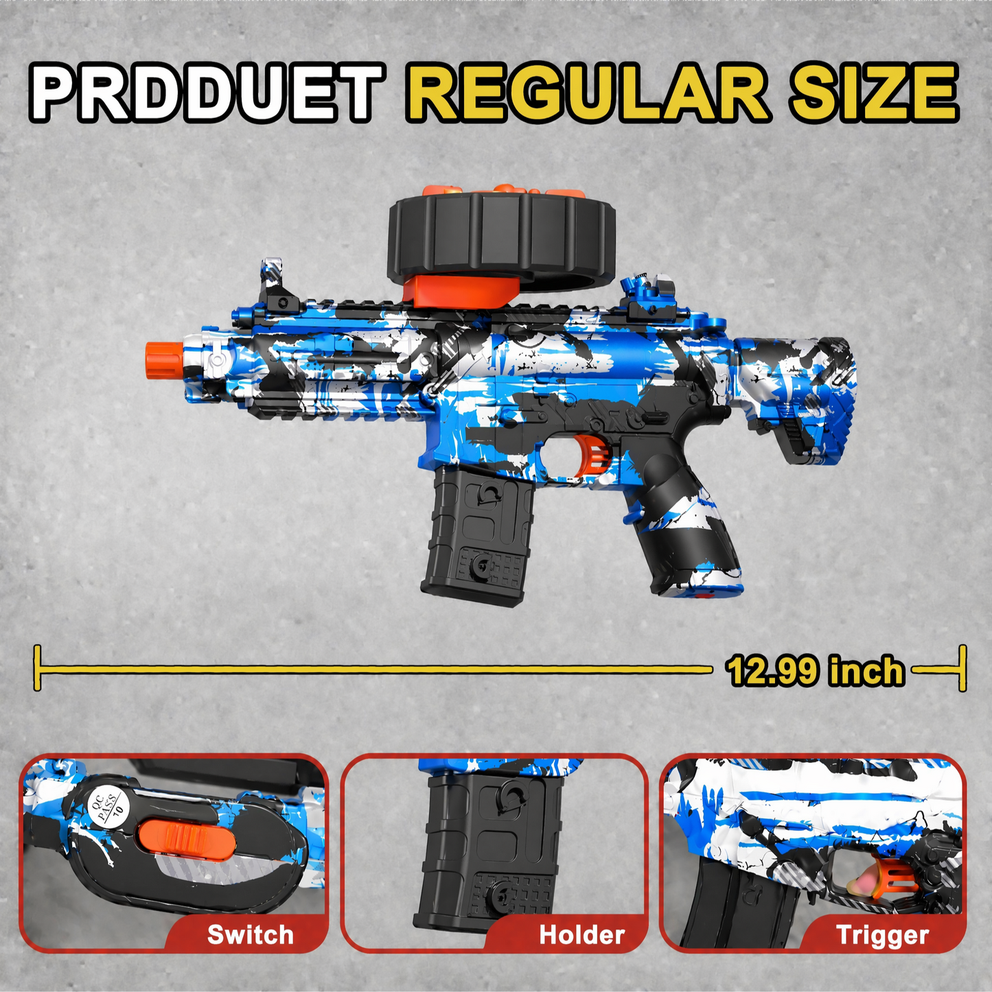 Gel Water Beads Blaster,Water Bead Rounds for Outdoor Games Ages 14+