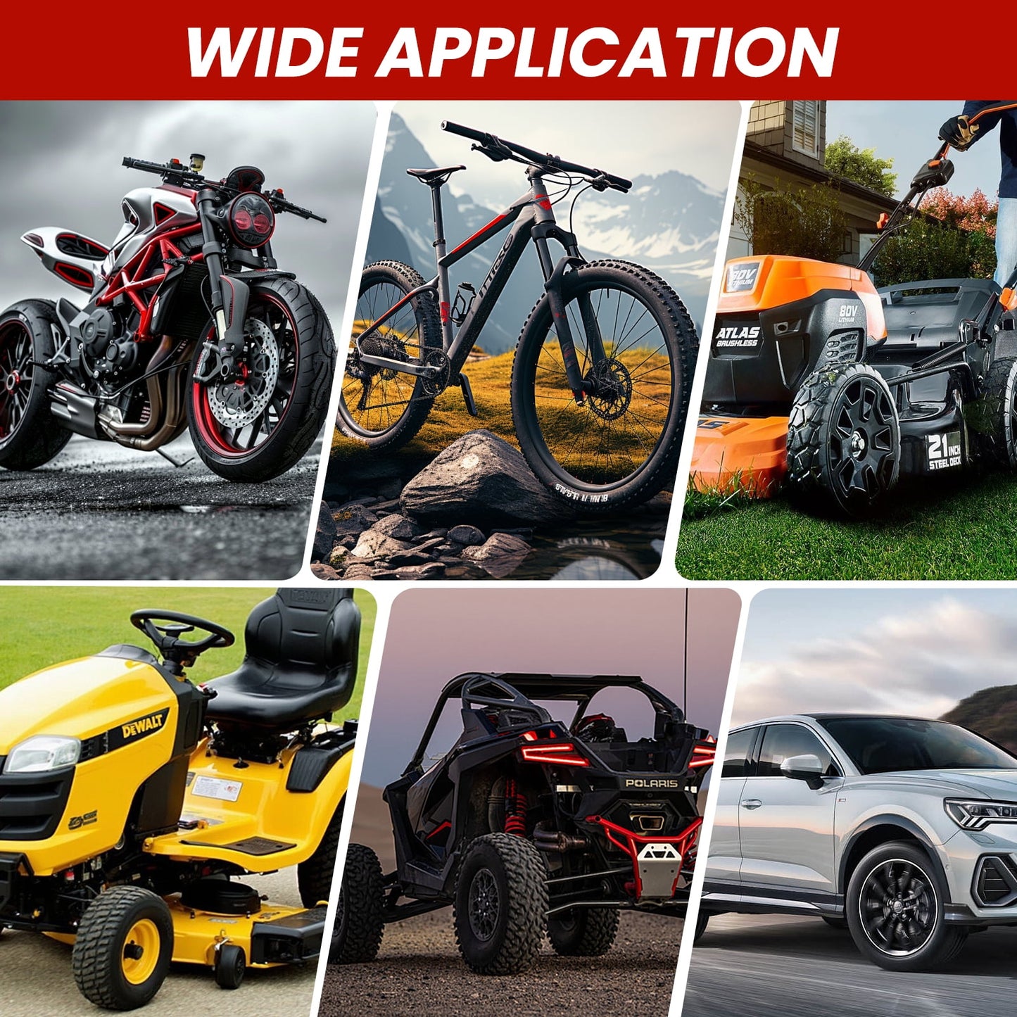 Tire Changing Tool Kit，15" Tire Spoon Kit & Tire Iron with Rim Protectors, Valve Tool & Cores for ATV, Dirt Bike, Motorcycle, 20-Piece