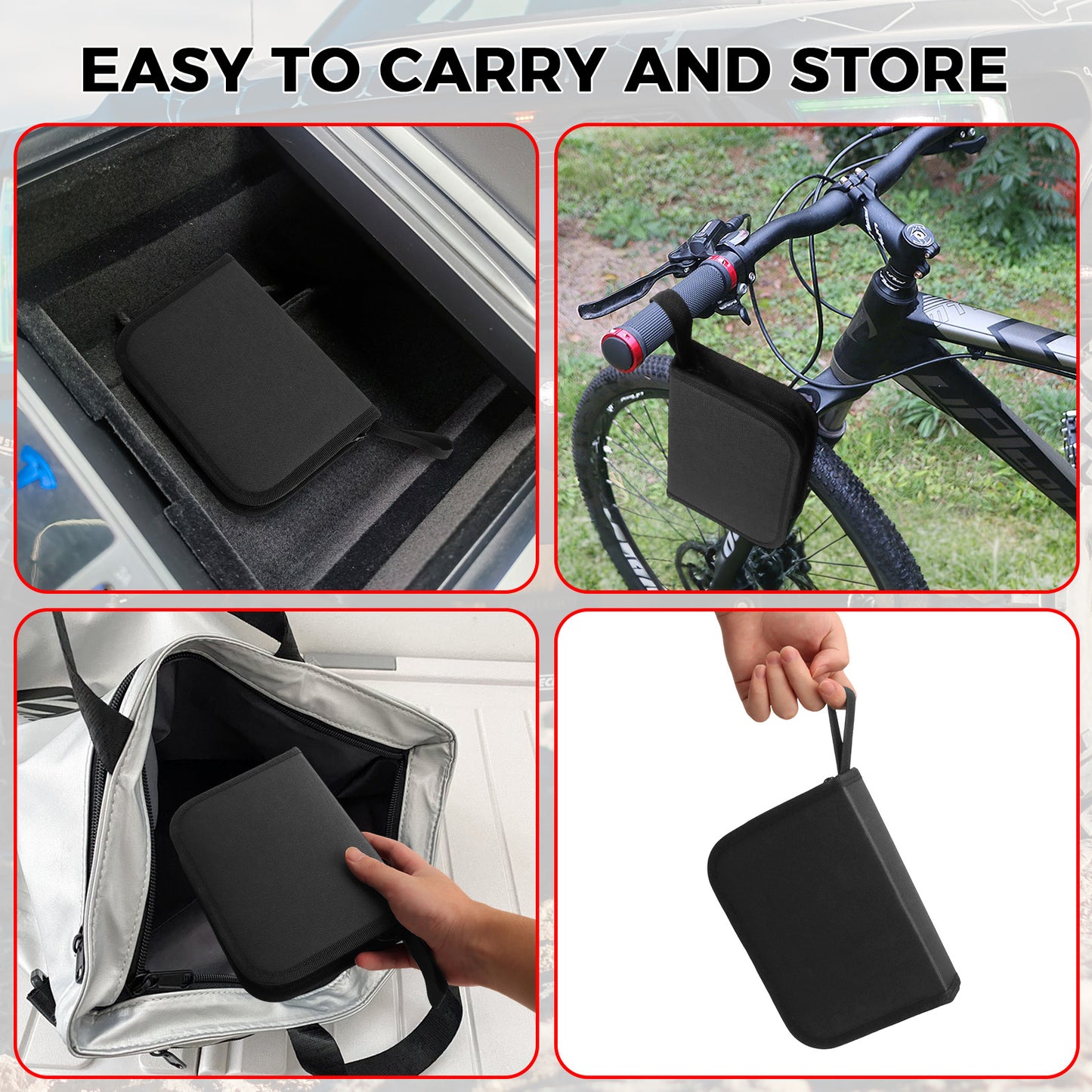 46 Pcs Professional  Tire Repair Kit,Heavy-Duty Universal Plug & Patch Kit for Tubeless Tires, with T-Handle Tool for Car, Truck, Motorcycle, RV and More