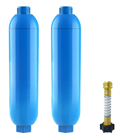 RV Inline Marine Water Filter, Reduces Chlorine, Bad Taste&Odor for RVs,NSF Certified with Flexible Hose Protector