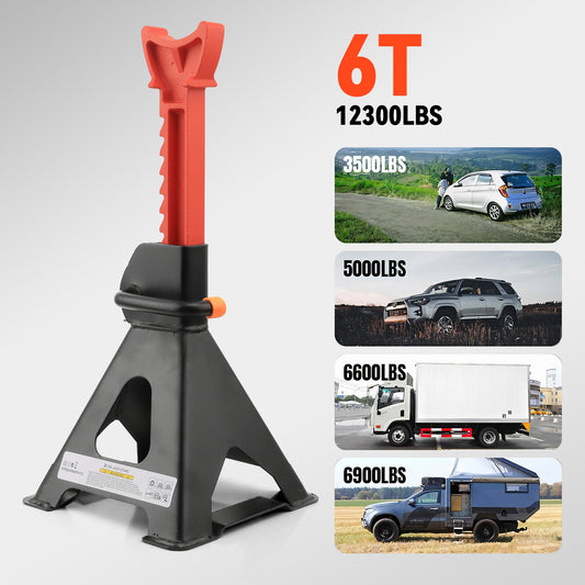 Lafati Jack Stands 6 Ton(123,00 LBs) Lifting Car Stand, Fit Use for Cars Automotive Sedans, 2 Pack