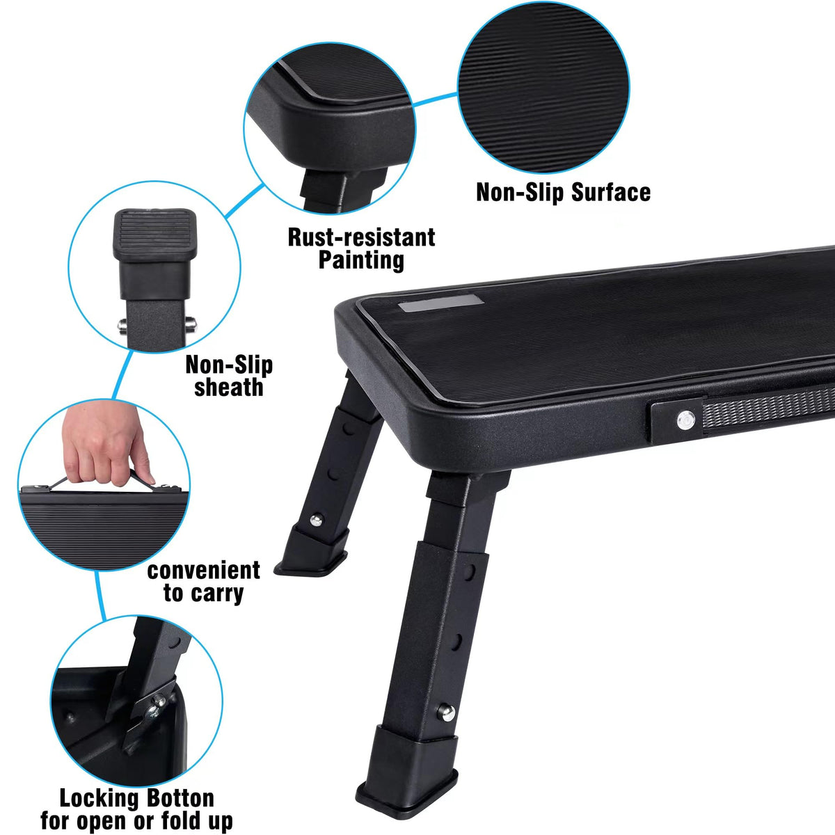 Step Stool For Rv RV Step Stool Folding Platform Step with 19