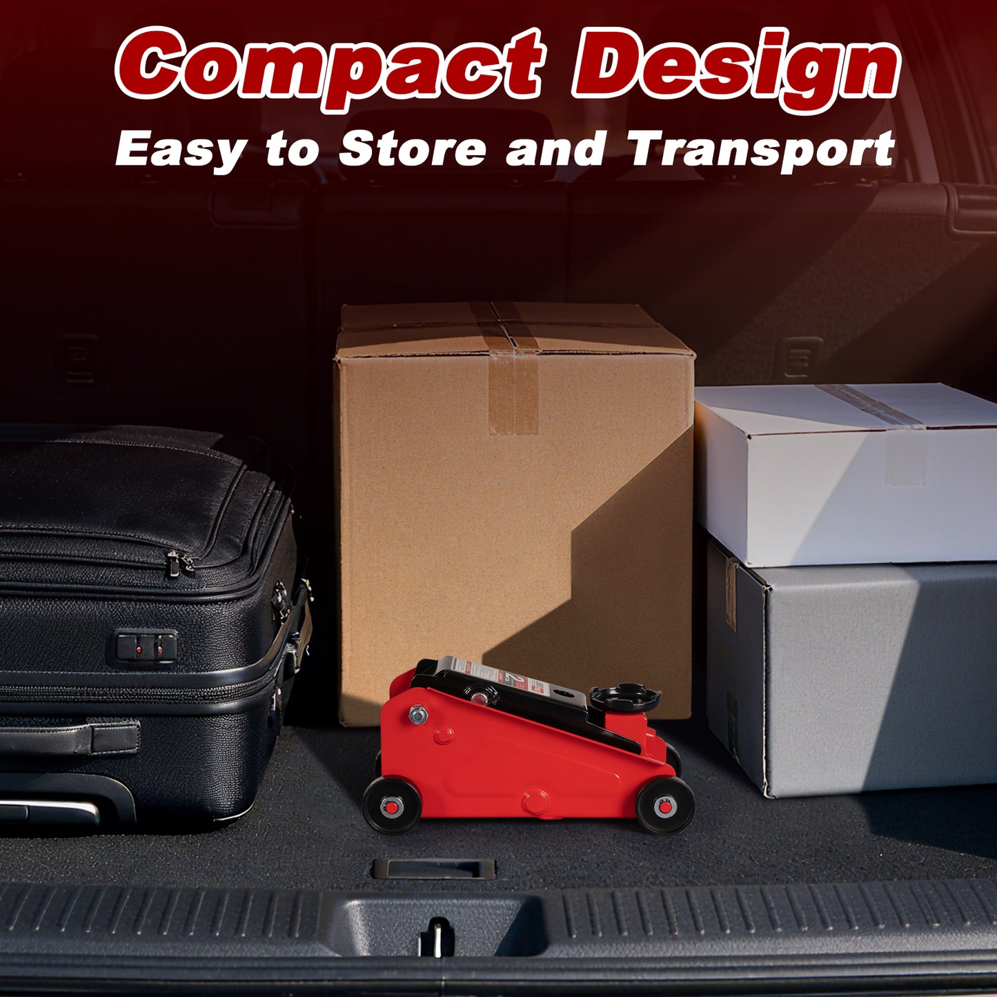 2 Ton Car Jack Lift, Heavy Duty Hydraulic Jack for SUV & Mini RV, Low Profile Design, All Steel Construction, Lifting Range 5.7"~15.7"