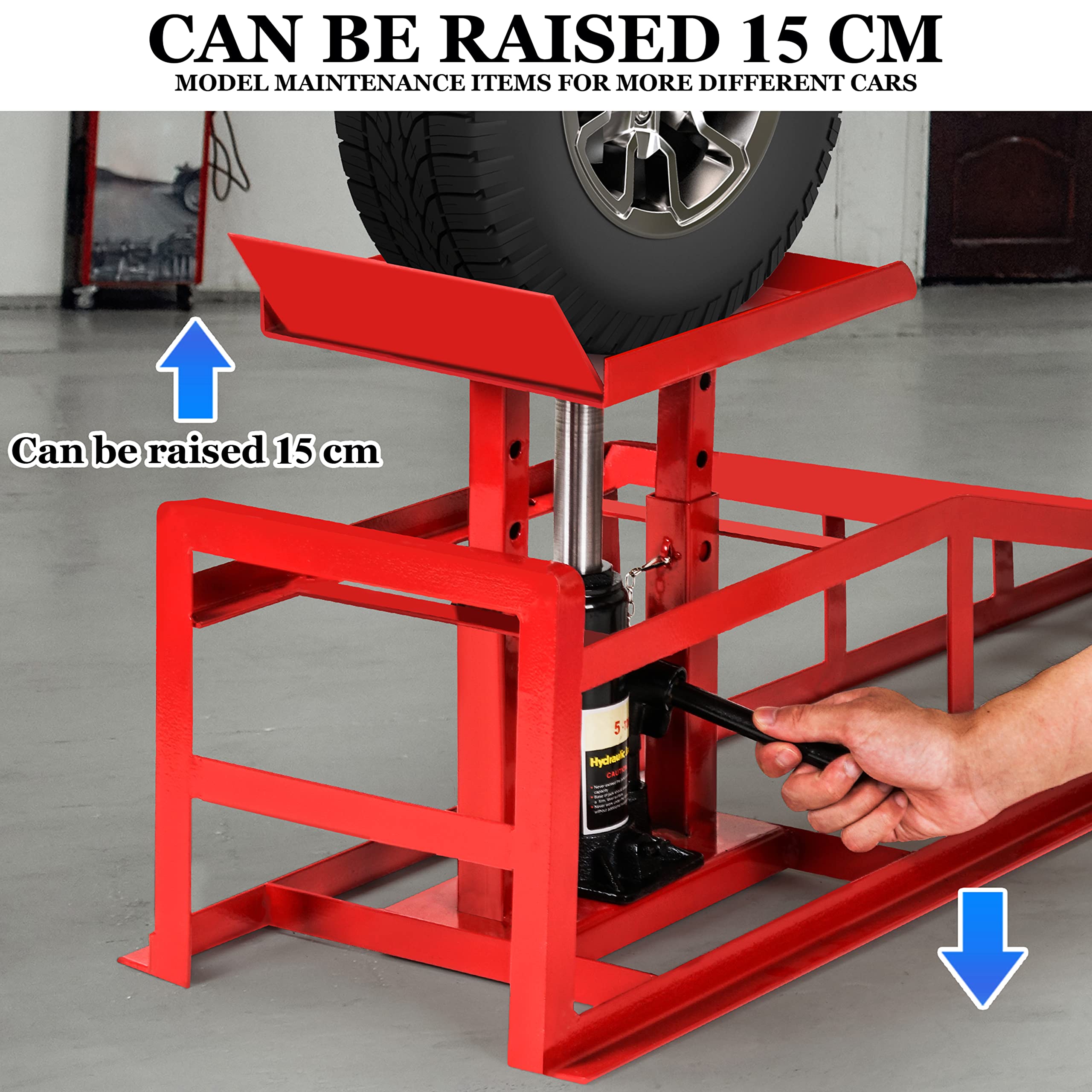 Lafati 2-Pack Hydraulic Car Ramps: Heavy-Duty Vehicle Ramps with 5T