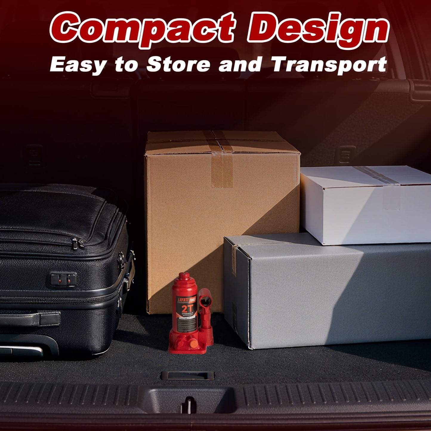 Lafati 2 Ton Hydraulic Bottle Jack,Heavy Duty Welded Car Jack, Manual , 5.8"-10.9" High Capacity for Automotive Car Repair Shop Use