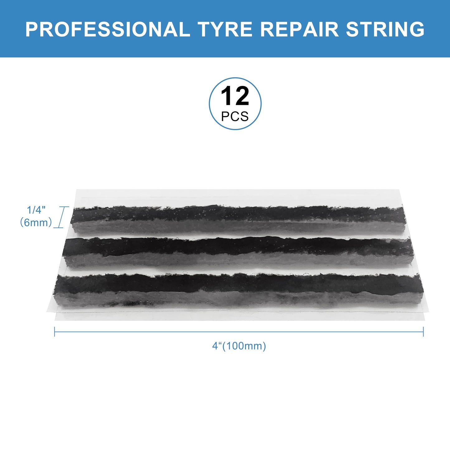 46 Pcs Professional  Tire Repair Kit,Heavy-Duty Universal Plug & Patch Kit for Tubeless Tires, with T-Handle Tool for Car, Truck, Motorcycle, RV and More