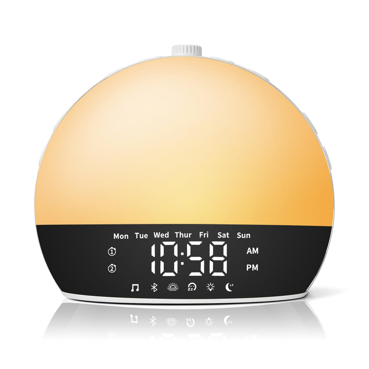 Sunrise Alarm Clock Sound Machine, Digital Alarm Clocks for Bedrooms, 18 Dimmable Night Light, 25 Sleep Sounds, White Noise Machine for Baby, Wake Up Light Alarm Clock for Heavy Sleepers